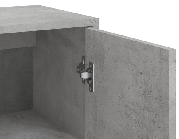 3 db betonszürke szerelt fa tálalószekrény 60 x 31 x 84 cm
