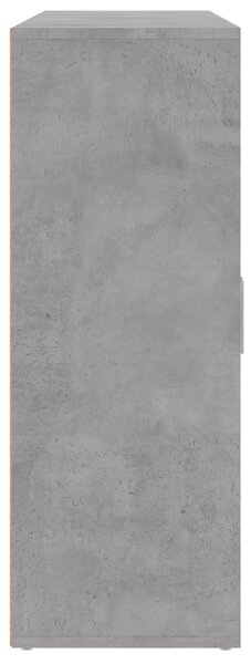 3 db betonszürke szerelt fa tálalószekrény 60 x 31 x 84 cm