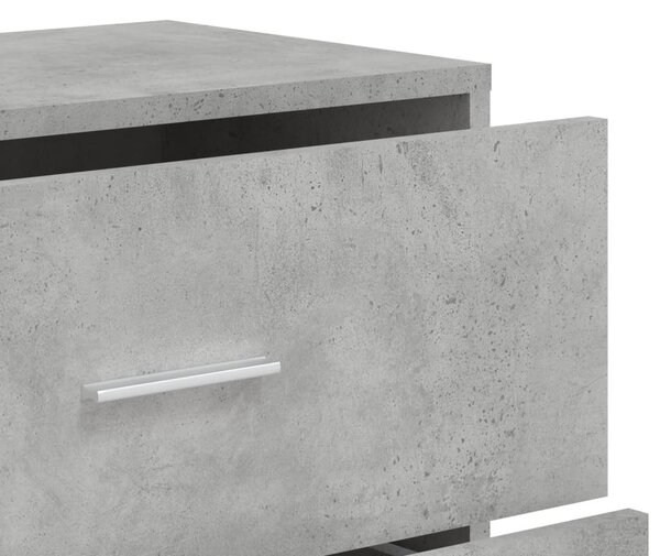 3 db betonszürke szerelt fa tálalószekrény 60 x 31 x 84 cm