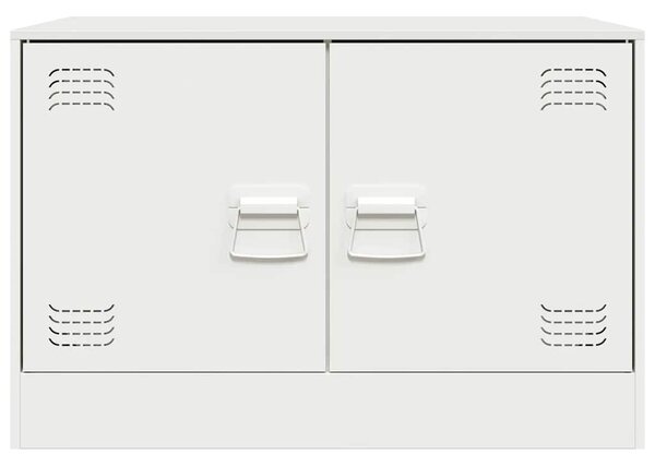 2 db fehér acél TV-szekrény 67 x 39 x 44 cm