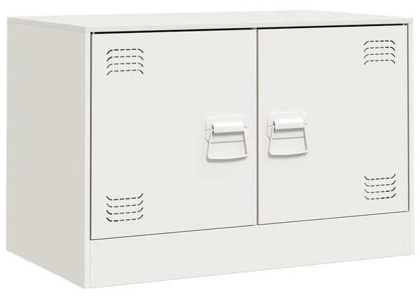 2 db fehér acél TV-szekrény 67 x 39 x 44 cm