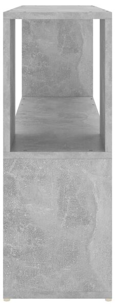 Betonszürke szerelt fa könyvszekrény 100 x 24 x 63 cm