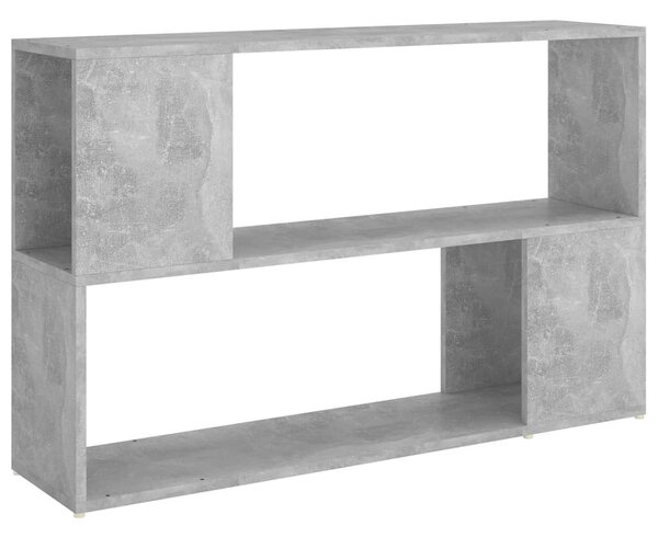 Betonszürke szerelt fa könyvszekrény 100 x 24 x 63 cm