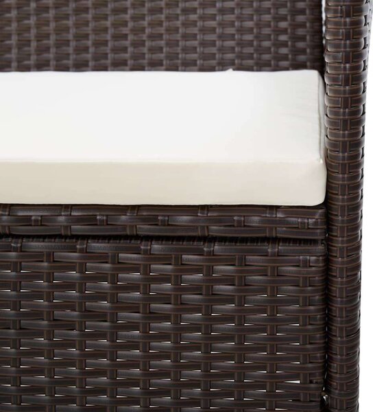 VidaXL Polyrattan Kerti Bútorszett - 5 részes