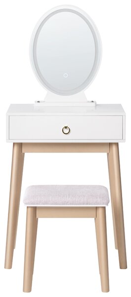Fésülködő asztal ROSEY LED Fehér