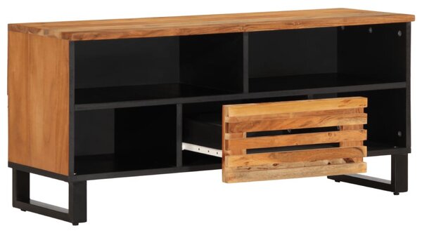 Tömör akácfa TV-szekrény 100 x 34 x 46 cm
