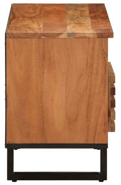 Tömör akácfa TV-szekrény 100 x 34 x 46 cm