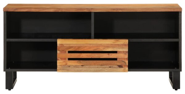 Tömör akácfa TV-szekrény 100 x 34 x 46 cm