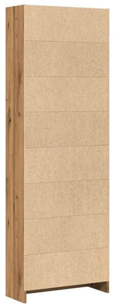 Műfából készült könyvespolc kézműves tölgyfa 60 x 24 x 176 cm