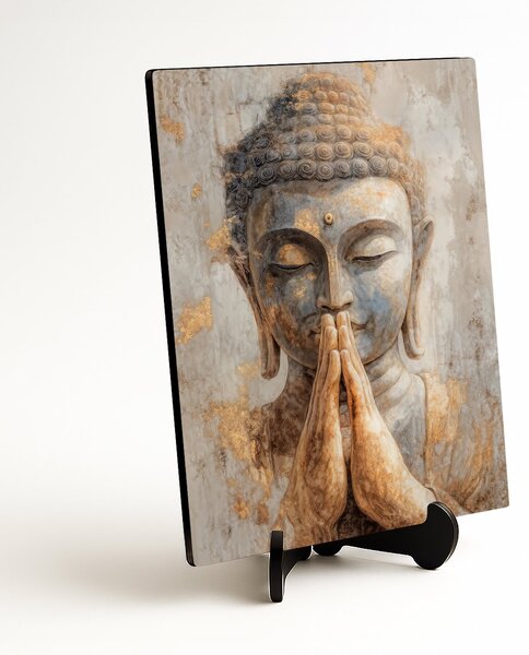 DUBLEZ | Fából készült kép - Buddha | Prémium UV nyomtatás