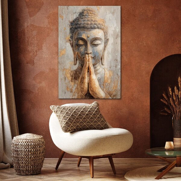 DUBLEZ | Fából készült kép - Buddha | Prémium UV nyomtatás