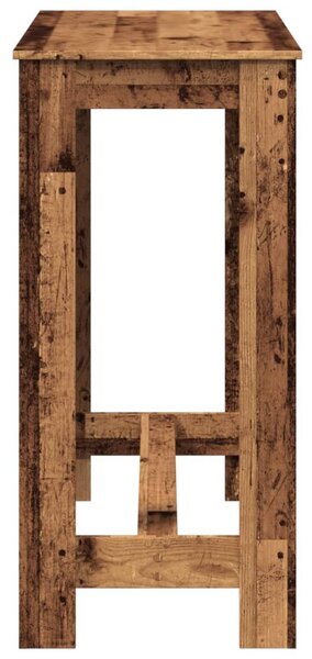 Antik fa színű szerelt fa bárasztal 102 x 50 x 103,5 cm