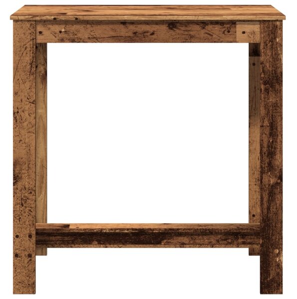 Antik fa színű szerelt fa bárasztal 102 x 50 x 103,5 cm