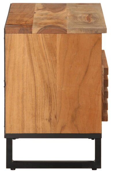 Tömör akácfa TV-szekrény 80 x 34 x 46 cm