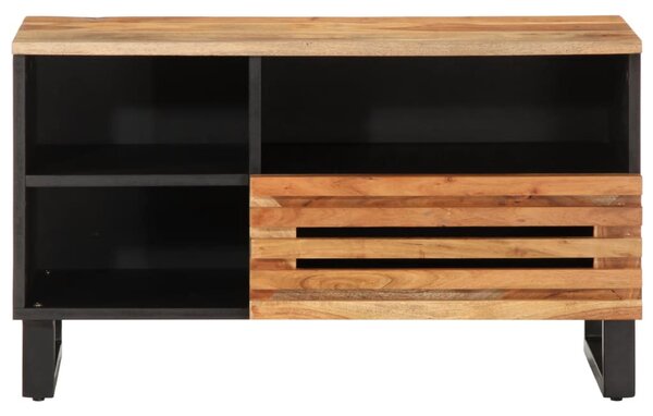 Tömör akácfa TV-szekrény 80 x 34 x 46 cm