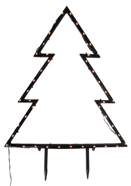 Karácsonyfa reflektor fekete 71 cm LED-del, IP44 - Kas