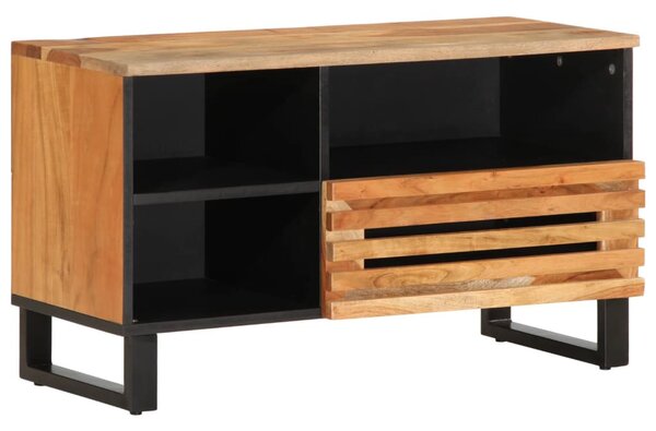 Tömör akácfa TV-szekrény 80 x 34 x 46 cm