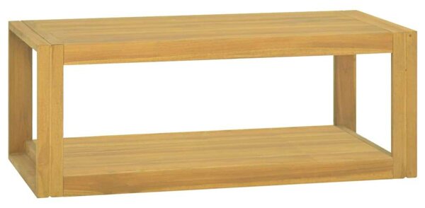 VidaXL tömör tíkfa falra szerelhető fürdőszobaszekrény 90 x 45 x 35 cm