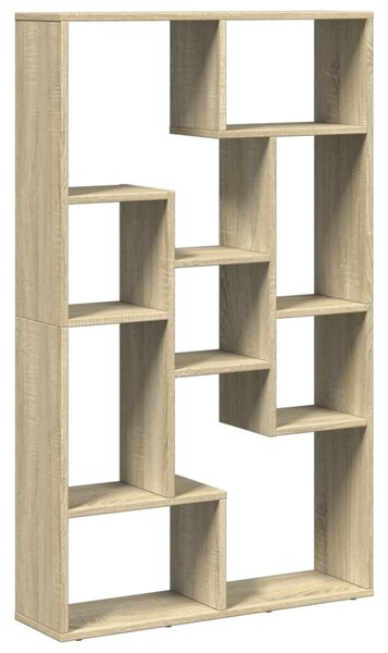 Sonoma tölgy színű szerelt fa könyvespolc 72 x 20 x 120,5 cm
