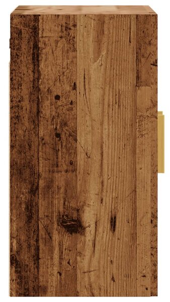 Antik fa színű szerelt fa faliszekrény 60 x 31 x 60 cm
