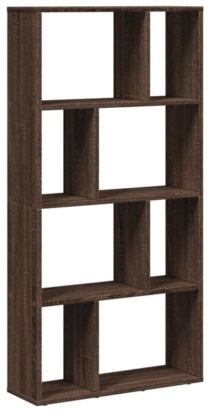 Barna tölgy színű szerelt fa könyvespolc 60 x 20 x 120,5 cm