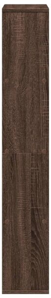 Barna tölgy színű szerelt fa könyvespolc 60 x 20 x 120,5 cm