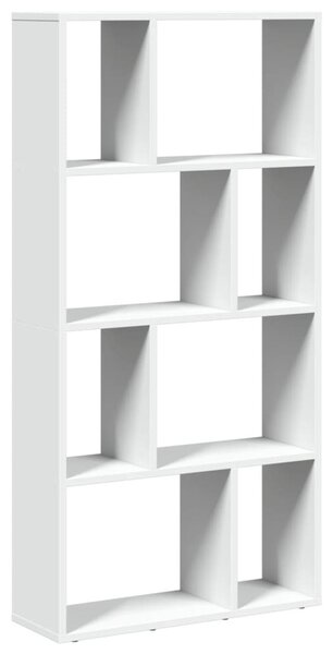 Fehér, rétegelt fa könyvespolc 60 x 20 x 120,5 cm