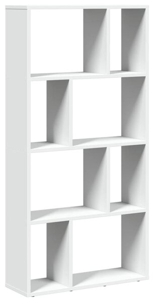 Fehér, rétegelt fa könyvespolc 60 x 20 x 120,5 cm