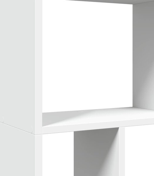 Fehér, rétegelt fa könyvespolc 60 x 20 x 120,5 cm