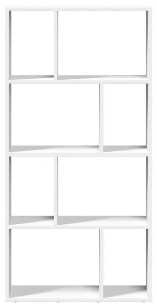 Fehér, rétegelt fa könyvespolc 60 x 20 x 120,5 cm