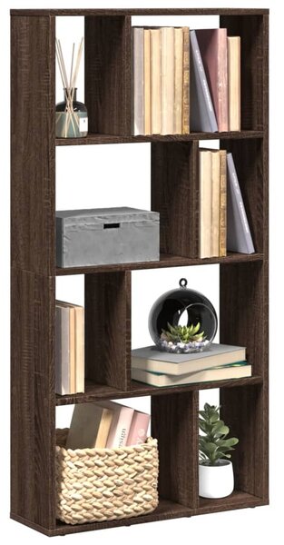 Barna tölgy színű szerelt fa könyvespolc 60 x 20 x 120,5 cm