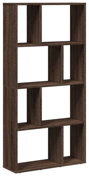 Barna tölgy színű szerelt fa könyvespolc 60 x 20 x 120,5 cm