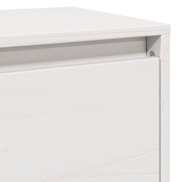 Fehér tömör fenyőfa faliszekrény 100 x 30 x 35 cm