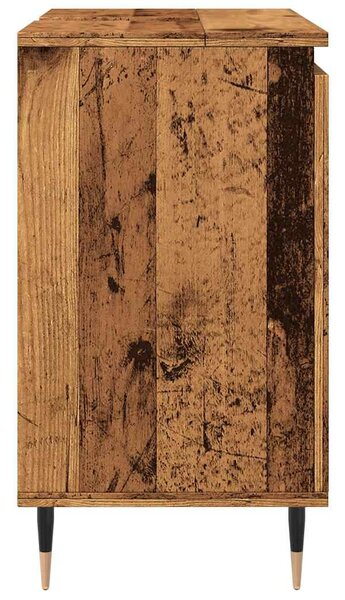 Antik fa színű szerelt fa fürdőszobaszekrény 58 x 33 x 60 cm