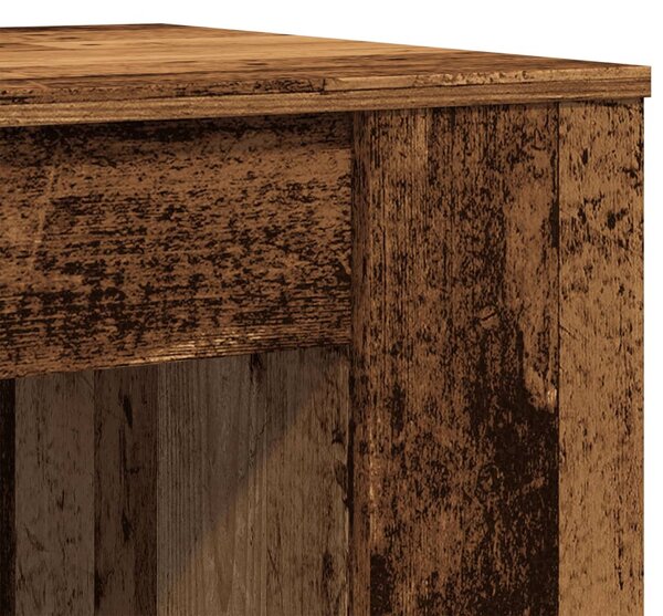 Antik fa színű szerelt fa dohányzóasztal 102 x 55 x 42 cm