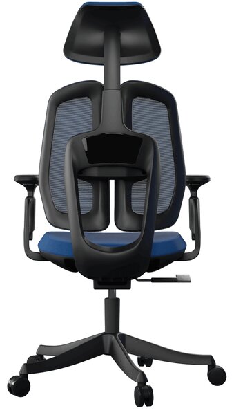 Ergonomikus irodai szék Liftor Active, kék (textil + háló)