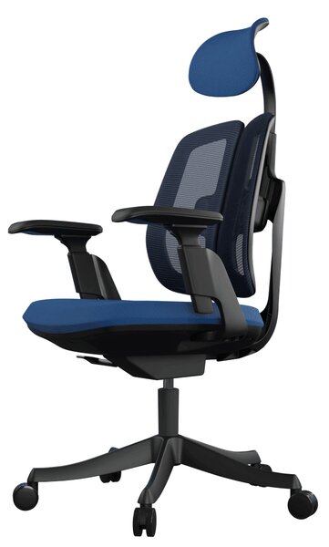 Ergonomikus irodai szék Liftor Active, kék (textil + háló)
