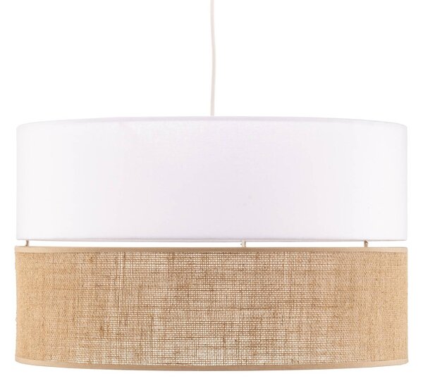 TK Lighting Linobianco lógó világítás juta, dimmelhető, Fehér / opál, Nappali / Étkező, Textil / szövet / selyem, Modern