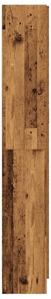 Antik fa színű szerelt fa magasszekrény 82,5 x 30,5 x 185 cm