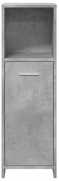Betonszürke forgácslap fürdőszobaszekrény 30 x 30 x 95 cm