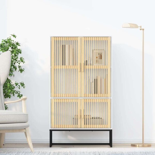 VidaXL fehér szerelt fa magasszekrény 70 x 35 x 125 cm