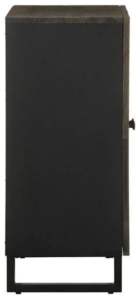 Sideboard Fekete 60x33x75 cm tömörfa Mango