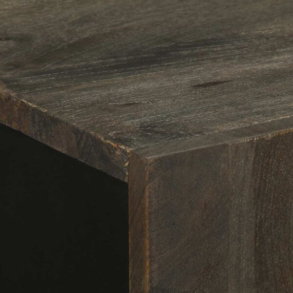 Sideboard Fekete 60x33x75 cm tömörfa Mango
