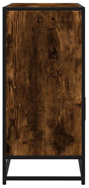 Sonoma tölgy színű szerelt fa tálalószekrény 100x35x76 cm