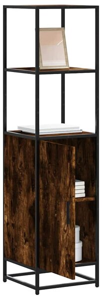 VidaXL Highboard sonoma tölgy 35,5x35x139 cm gépelt fa és fém