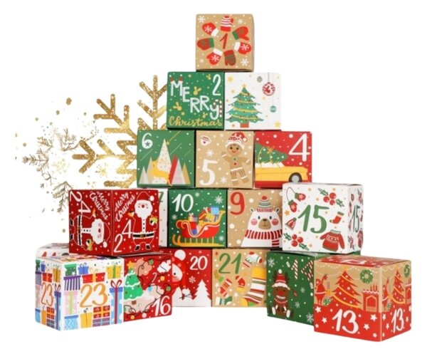 Adventi naptár BOXMAS DIY, 24 doboz