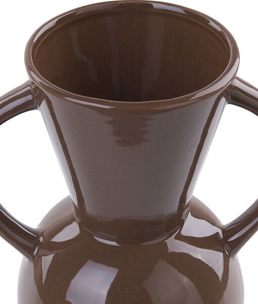 Virágtartó váza ORESTIADA Kerámia 19 cm Barna