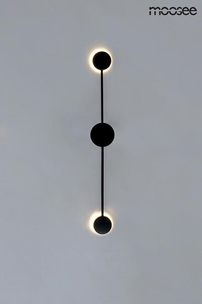 Moosee Shadow 2 Close Fali Lámpa Fekete Matt Fém