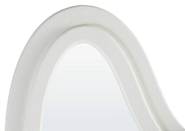 Organikus fali tükör fehér MDF kerettel 160 x 58 cm - ÉCLIPSE