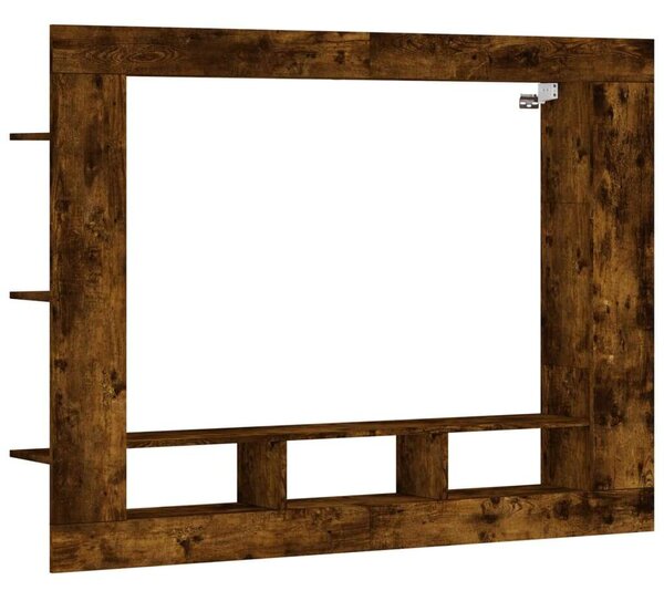 VIDAXL Falra Szerelhető TV Szekrény - Füstös Tölgy - 152x22x113 cm